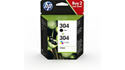 Cartouche d'encre HP 304 Noire + 3 couleurs