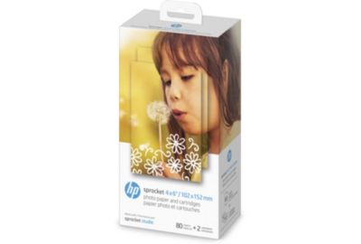 Papier photo instantané HP 2 cartouches + 80 feuilles pour Studio