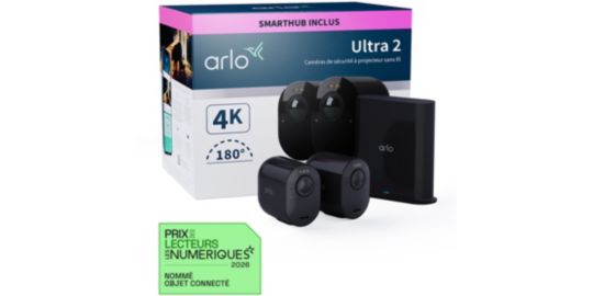 Pack ARLO 2 caméras ULTRA2 Noir VMS5240B