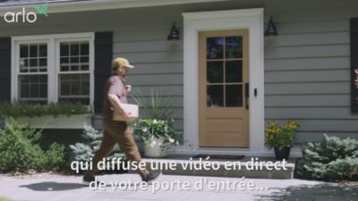 Voir la vidéo pour Sonnette connectée ARLO sans fil 2K