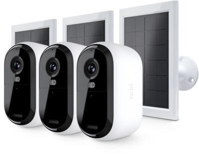 Caméra de surveillance ARLO 3 caméras Essential 2K+3 Panneaux sol.