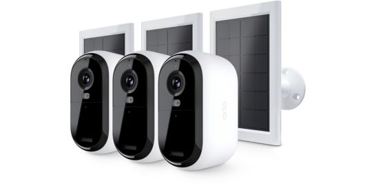 Caméra de surveillance ARLO 3 caméras ext Essential3 2K+ pan. sol