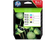 Cartouche d'encre HP 912 XL  noire + 3 couleurs