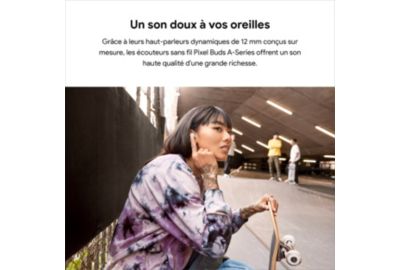 Ecouteurs Google Pixel Buds A-Series noirs : prix, avis, caractéristiques -  Orange