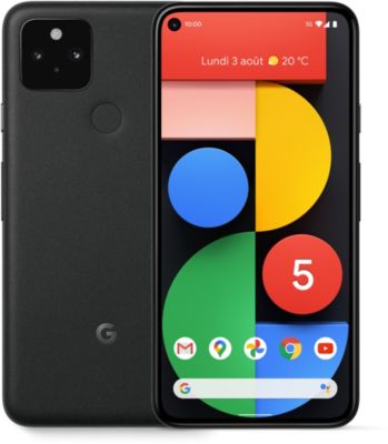 Smartphone GOOGLE Pixel 5 128GB Noir 5G Reconditionné Smartphone GOOGLE Pixel 5 128GB Noir 5G Reconditionné