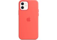 Coque APPLE iPhone 12/12 Pro Silicone rose MagSafe