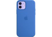 Coque APPLE iPhone 12/12 Pro Silicone bleu MagSafe