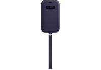 Etui APPLE iPhone 12/12 Pro Cuir violet MagSafe