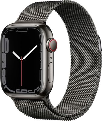 Montre connectée APPLE WATCH 41MM Acier Graph/Bouc Graph Mi Series7 C Reconditionné