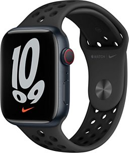 Montre connectee APPLE WATCH Nike 45MM Alu Min Anth Noir Series 7 Cel Reconditionne