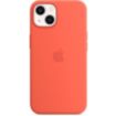 Coque iPhone 13 Silicone Orange Magsafe
