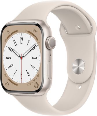 Montre connectée APPLE WATCH 45MM Alu/Lumière Stellaire Series 8 Reconditionné