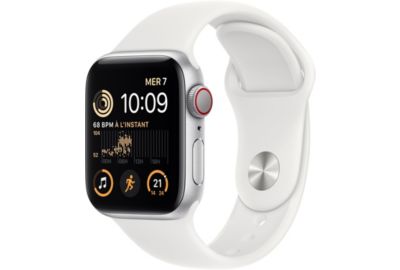 Montre connect e APPLE WATCH SE 40MM Alu Argent Blanc cellular 2022 Reconditionn