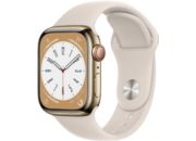 Montre connectée APPLE WATCH 41MM Acier Or/Lum Stellaire Series 8 Cel