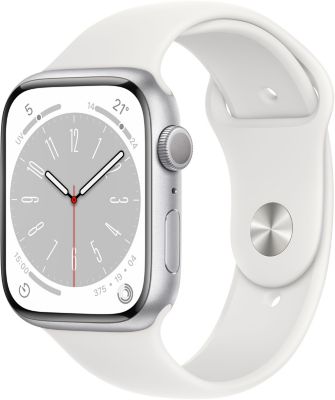 Montre connectée APPLE WATCH Serie 8 45MM Aluminium Argent/Blanc Reconditionné