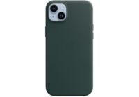 Coque APPLE iPhone 14 Plus Cuir Vert Foret MagS