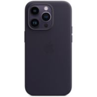 Coque APPLE iPhone 14 Pro Cuir Encre Violette MagSaf