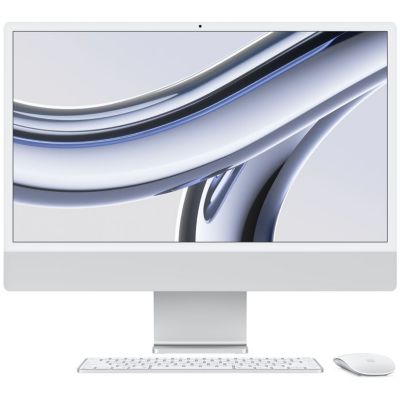 Location Ordinateur Apple IMAC 24' M3 8GB 512GB 10C GPU Argent Reconditionné Grade B