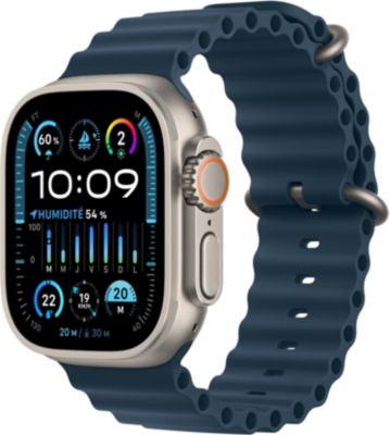 Montre connectée APPLE WATCH Ultra 2 Cellular 49MM Titane/Boucle Ocean Bleu