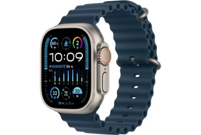 Montre connectée APPLE WATCH Ultra 2 Cellular 49MM Titane/Boucle Ocean Bleu