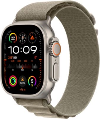 Montre connectée APPLE WATCH Ultra 2 Cellular 49MM Titane/Boucle Alpine Vert S