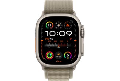 Montre connectée APPLE WATCH Ultra 2 Cellular 49MM Titane/Boucle Alpine Vert M