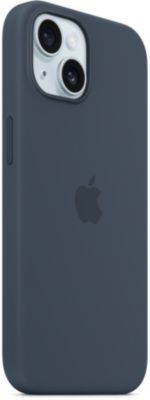 Coque APPLE iPhone 15 MagSafe silicone Bleu Orage