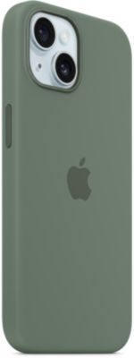 Coque APPLE iPhone 15 MagSafe silicone Cyprès