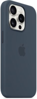 Coque APPLE iPhone 15 Pro MagSafe silic Bleu Orage