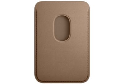 Porte-cartes APPLE Porte carte MagSafe Tissu fin Taupe