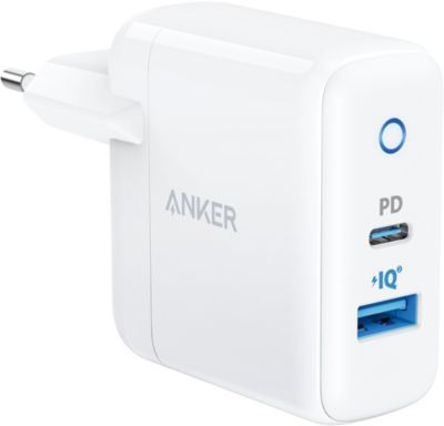 Chargeur secteur ANKER USB-C / A 20W