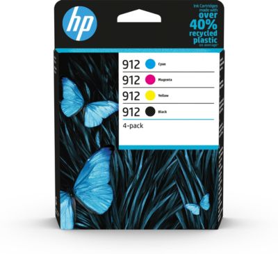HP - Cartouche d'encre HP 912 noire + 3 couleurs