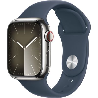 Location Montre connectée Apple watch 41mm Acier/Arg Bleu Orage Serie9 M/L Cell