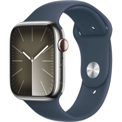 Location Montre connectée Apple watch 45mm Acier/Arg Bleu Orage Serie9 M/L Cell