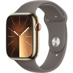 Montre connectée Apple watch 45mm Acier/Or Argile Serie 9 M/L Cell