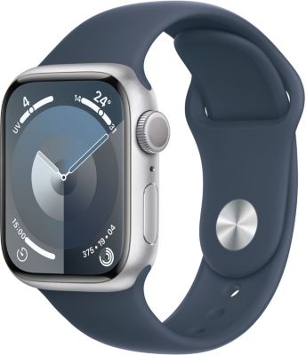 Montre connectée APPLE WATCH Serie 9 41mm Aluminium/Argent Bleu Orage M/L