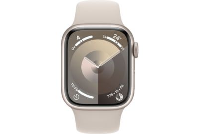 Montre connectée APPLE WATCH Serie 9 45mm Aluminium/Lumière stellaire M/L