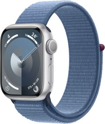 Montre connectée APPLE WATCH Serie 9 45mm Aluminium/Argent Bleu Hiver Loop