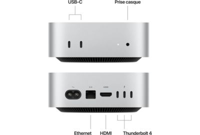 Ordinateur Apple MAC Mini M4 16Go RAM 256Go CPU 10 GPU 10