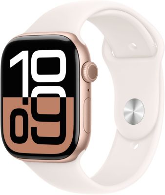 Montre connectée APPLE WATCH Serie 10 42mm Alu/Or Rose M/L