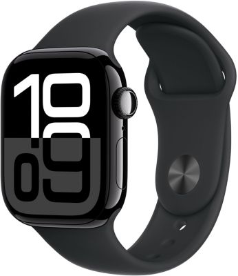 Montre connectée APPLE WATCH Serie 10 42mm Alu/Noir S/M Cellular