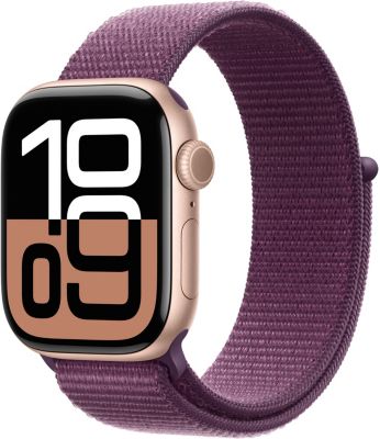 Montre connectée APPLE WATCH Serie 10 42mm Alu/Or Rose Loop Cellular