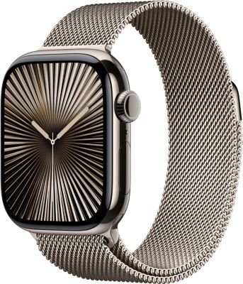 Montre connectée APPLE WATCH Serie 10 42mm Titane Naturel Loop Cell