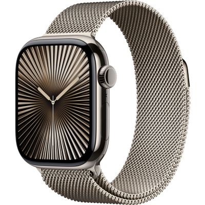 Location Montre connectée APPLE WATCH Serie 10 42mm Titane Naturel Loop Cell