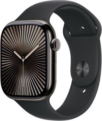 Montre connectée APPLE WATCH Serie 10 42mm Titane Ardoise S/M Cell