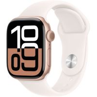Location Montre connectée APPLE WATCH Serie 10 46mm Alu/Or Rose S/M Cellular