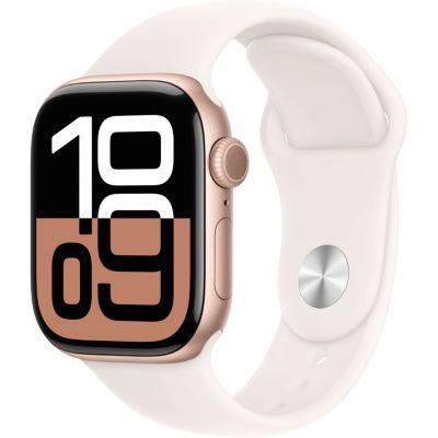 Location Montre connectée APPLE WATCH Serie 10 46mm Alu/Or Rose S/M Cellular