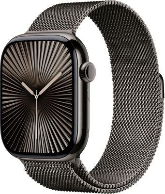 Montre connectée APPLE WATCH Serie 10 46mm Titane Ardoise Loop Cell