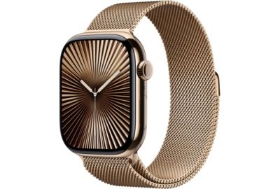 Montre connectée APPLE WATCH Serie 10 46mm Titane Or Loop Cellular