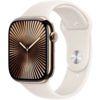 Location Montre connectée APPLE WATCH Serie 10 42mm Titane Or M/L Cellular 